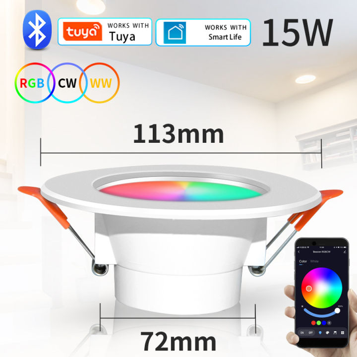 RGB%20TuYa%20Led%20Downlight%20AC85-265V%2015W%20Dining%20Room%20LED%20Spotlight%20Smart%20Ceiling%20Light%20CW+WW%20Recessed%20Down%20Light%20Round%20Panel%20Light%20-%20Image%208