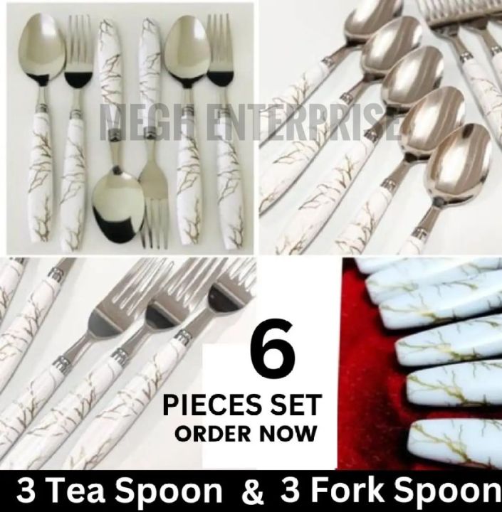 Stainless%20Steel%20Tea%20Spoon%20And%20Fork%20Spoon%20Set%20-%20(Pack%20of%206)%20With%20Ceramic%20Design%20Plastic%20Handel%20(6%20PIECES%20SET)%20-%20Image%206