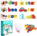 Kids Alphabet Wooden Spelling Game – Fun Educational Learning Cards & Letter Set. 