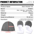 PHMAX Fleece Winter Hat Cycling Warmer Running hat Hunting men's caps MBT Bicycle Windproof Outdoor Hiking Balaclava Women's hat.