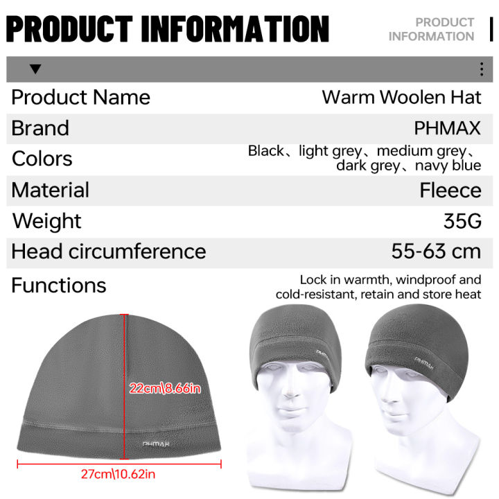 PHMAX%20Fleece%20Winter%20Hat%20Cycling%20Warmer%20Running%20hat%20Hunting%20men's%20caps%20MBT%20Bicycle%20Windproof%20Outdoor%20Hiking%20Balaclava%20Women's%20hat%20-%20Image%204