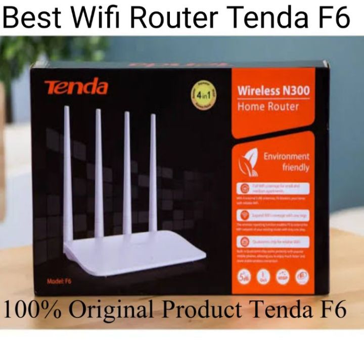 Tenda F6 Box Pack Wifi Router 100% Original Product