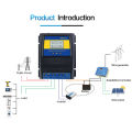 Automatic ATS Dual Power Transfer Switch Solar Charge Controller 12-48V DC/110V-220V AC for Hybrid Solar Wind System On/Off Grid. 