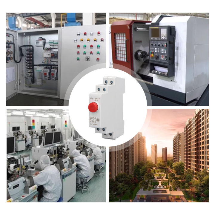 6A Din Rail Push Button Switch AC230V 2NO 2NC Pushbutton Switch for ...