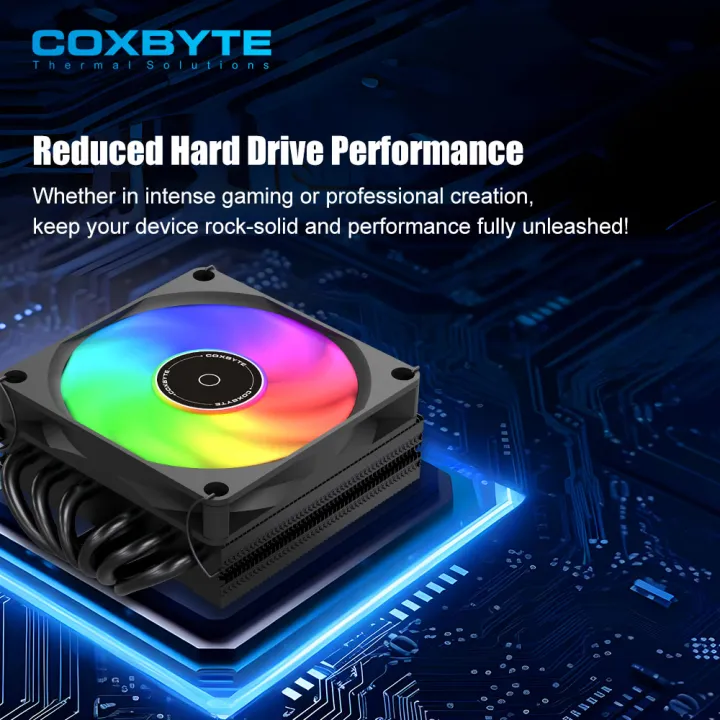 COXBYTE%20CPU%20Cooler%20ITX%204Pin%20PWM%20RGB%206%20Heat%20Pipes%20CPU%20Air%20Cooler%20For%20AMD%20AM4/5%20Intel%20LGA1700%201150%201155%201200%20Processor%20Cooling%20Fan%20-%20Image%204