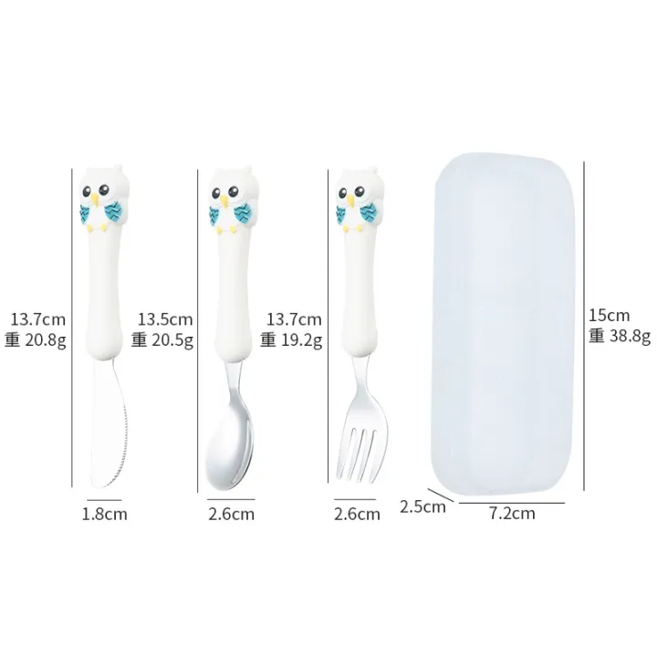 3pcs%20304%20Stainless%20Steel%20Children%20Knife%20Fork%20Spoon%20Kids%20Cutlery%20Set%20with%20Storage%20Box%20Cute%20Portable%20%20Children's%20Feeding%20Utensils%20-%20Image%207