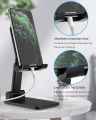 Adjustable Cell Phone Stand, Foldable Phone Holder Tablet Stand for Desk, Angle Height Adjustable Cell Phone Stand universal and foldable phone stand, mobile desktop phone stand adjustable for video calls, portable phone stand, (No Color Choice). 