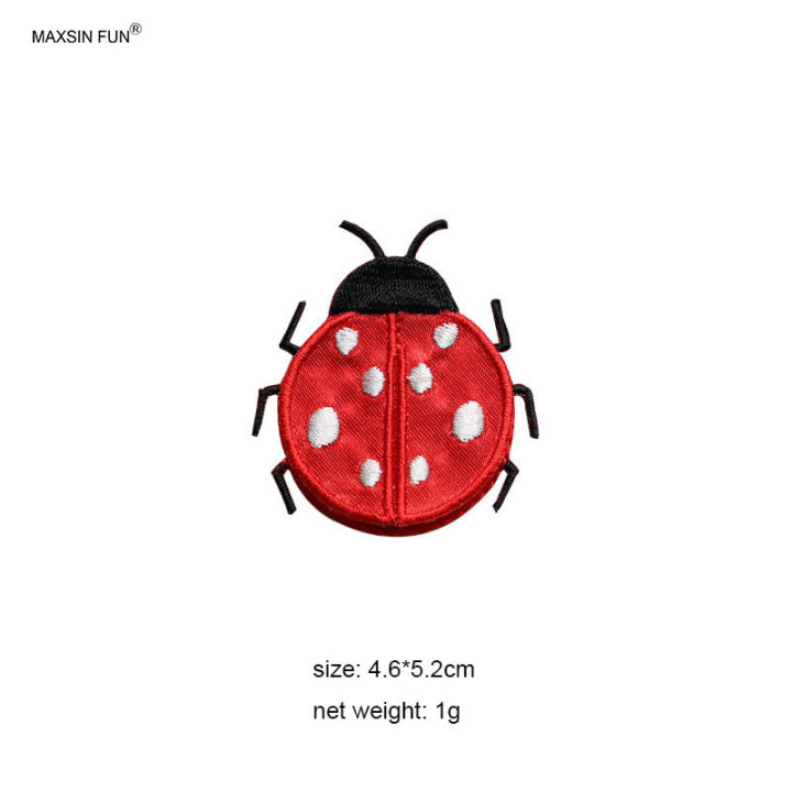1%20Piece%20Cute%20Ladybird%20Beetle%20Stick%20on%20Embroidery%20Fabric%20Stickers%20Cartoon%20Animal%20Self-adhesive%20Clothes%20DIY%20Accessories%20-%20Image%204