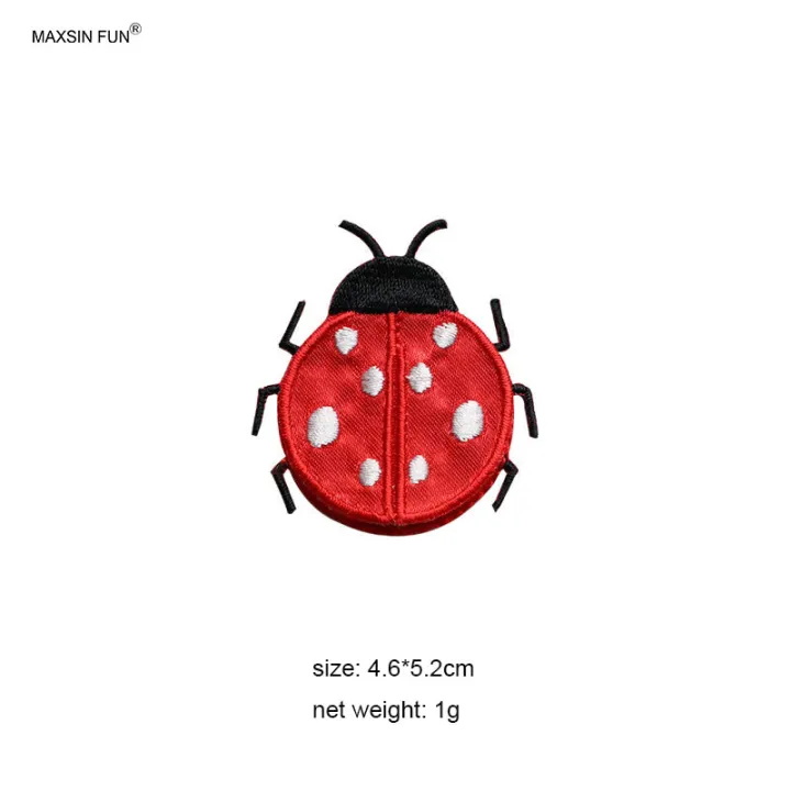1%20Piece%20Cute%20Ladybird%20Beetle%20Stick%20on%20Embroidery%20Fabric%20Stickers%20Cartoon%20Animal%20Self-adhesive%20Clothes%20DIY%20Accessories%20-%20Image%204