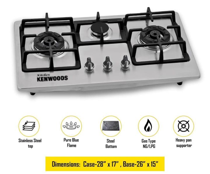 Kitchen kenwoods Gas Stove Burner With Automatic Ignition System(Both LPG And NG Models Availalable)