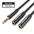 Vention Aux Cable 3 5 Jack Cable Headphone Splitter Audio Splitter Jack 3.5 Cable Male to Female Double Jack for Laptop Speaker. 