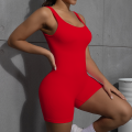  V Back Scrunch Sports Jumpsuit Women Gym Rompers Sleeveless Sportswear Bodysuits Women Casual One-Piece Suit Yoga Clothing. 