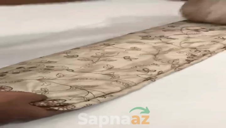 Elegant Pure Soft Silk Saree with Floral Thread Handwork & Designer Cutwork Border By Sapnaaz Fashion