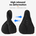 WEST BIKING Bike Saddle Cover Shockproof Soft High Elastic Breathable Bicycle Cushion Cover With Rain Cover Bicycle Accessories.