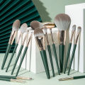 Green Cloud 14 Makeup brush Set Full Set of Cangzhou Powder Brush foundation make-up Brush Portable Storage Bag Super Soft. 