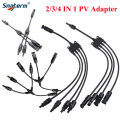 PV connector Y type parallel connection solar panel system waterprrof connector Branch Two pieces Solar Cell Connect Plug. 