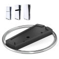 Portable Metal Vertical Stand for PS5 Slim/Pro Digital Disk Version Anti-Slip Base Holder for PS5 Pro Console Accessories. 