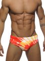 Men's Tie-Dye Briefs, Men's Swimwear, Summer Beach Swimming Shorts.