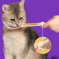 2PCs Cat Strip Squeeze Spoon Cat Strip Feeder for Lickable Wet Cat Treats Pet Liquid Snack Feeding Tool Cat Feeder Pet Supplies. 