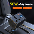 2025 Inverter 150W DC 12V To DC 220V Auto Power Inverter Car Voltage Converter Adapter Adaptor With USB Car Charger. 
