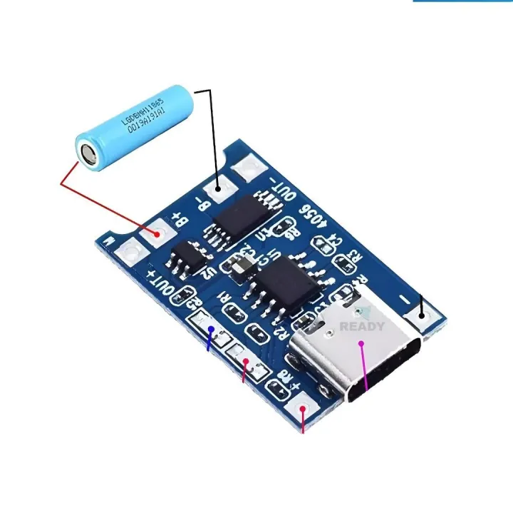 TP4056%20Type%20C%205V%201A%2018650%20Lithium%20Battery%20Charger%20Module%20With%20Protection%20Dual%20Functions%20TP%204056%20Charging%20Module%20%5B1piece%5D%20-%20Image%206