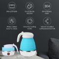 Kettle Silicone Foldable Water Kettles Compression Leak proof Portable Kettle 600ml Travel Mini Kettle for Household | Travel Folding Electric Kettle. 