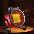 Electric Heating Fan 2000W Portable Space Heater Adjustable Thermostat 2 Heat Settings + Fan Mode Overheat & Tip-Over Protection. 