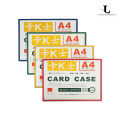 Various color frame hard plastic cardcase with magnet and document holder. 