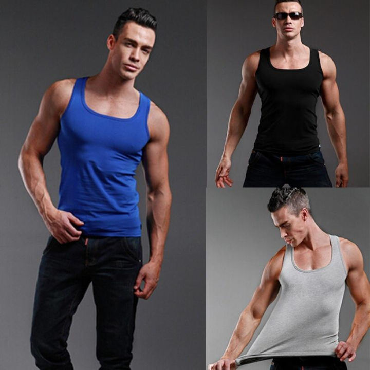 Men%20Sports%20Vest%20Sleeveless%20Square%20Collar%20Vest%20Bodybuilding%20Tank%20Top%20Sweat%20Absorption%20Elastic%20Jogging%20Gym%20Tank%20Top%20Undershirt%20-%20Image%202