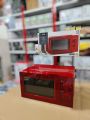 George Home GMM101R-18 NEW Freestanding Manual Microwave Oven 17L 700W Red Made in UK  2 year warranty. 