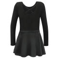 Ballet Leotards for Toddler Girls with Skirt Classic Long Sleeve Dance Gymnastic Ballerina Outfit Dress Stage Dance Wear. 