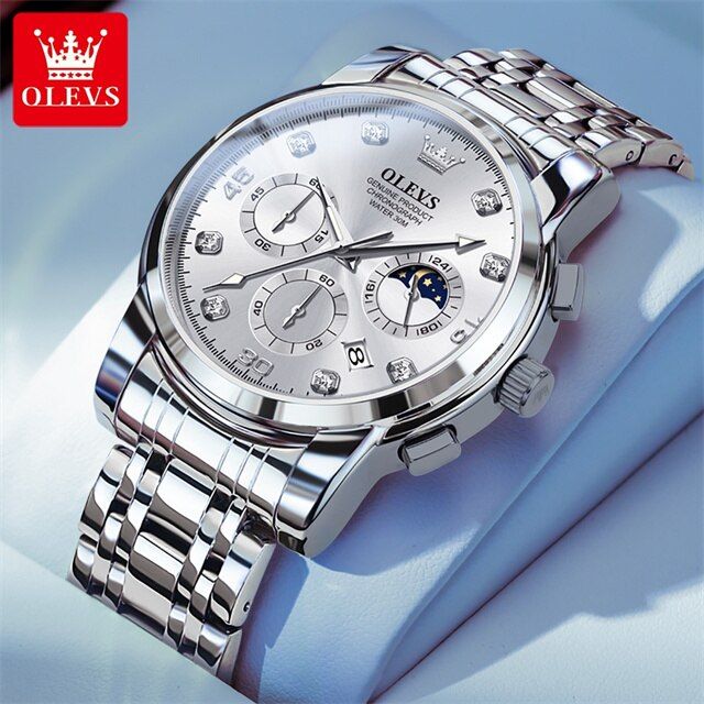 O'levs%20Watches%20for%20Men%20Diamond%20Business%20Dress%20Analog%20Quartz%20Stainless%20Steel%20Date%20Luxury%20Casual%20Fashion%20Wrist%20Watch%20Waterproof%20Luminous%20-%20Image%202