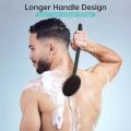 Double-Sided Silicone Back Sc Long Handle Body Bath Brush Shower Exfoliation Tool for Deep Cleaning Massage Skin Care. 