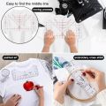 5/9Pcs Set Tshirt Ruler Guide Vinyl Alignment, Shirt Measurement Tool Placement Center Desgins Dtf Template Left Chest Logo Pock. 