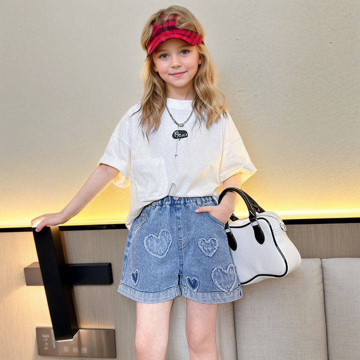 Girls'%20summer%20versatile%20%20love%20denim%202025%20new%20product%20summer%20thin%20fashion%20jeans%20casual%20sports%20shorts%205-15%20years%20old%20-%20Image%202