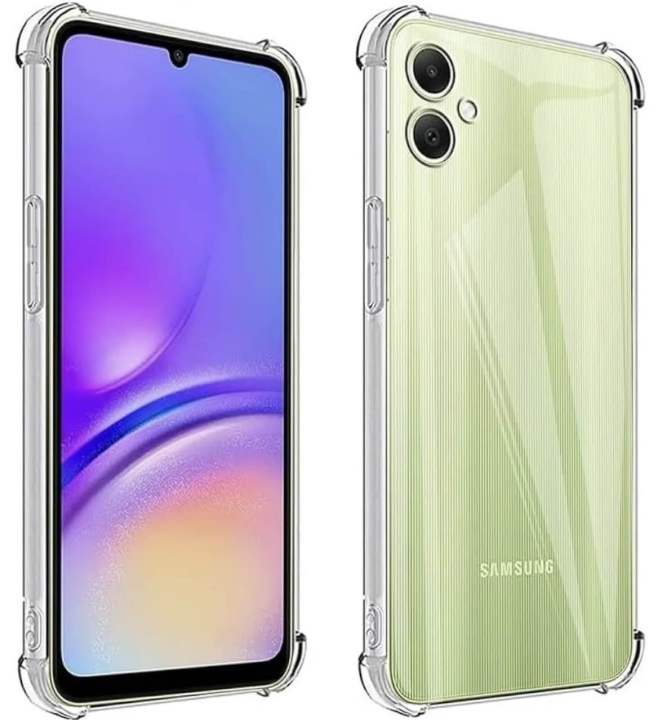 Samsung Galaxy A05 4G_ Bumper Transparent Back Cover Soft TPU Shock Proof Drop Protective Crystal Clear Case (Imported Transparent)