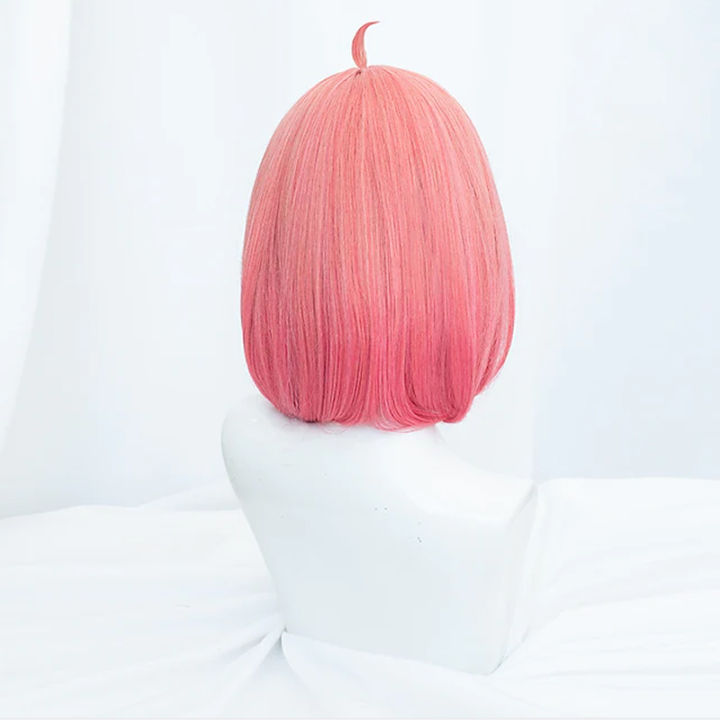 HAIRJOY%20Synthetic%20Hair%20SPY%20%20FAMILY%20Anya%20Forger%20Cosplay%20Wigs%20Women%20Short%20Bob%20%20Straight%20Pink%20Teen%20Adults'%20Anime%20Wig%20-%20Image%203