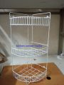 Maximize Your Kitchen Space With The 3 Steps Hanging Corner Storage Rack Organizer - Convenient And Practical Storage Solution.