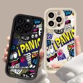 Graffiti painted cell phone case suitable for iPhone 11 13 dirt-resistant shockproof soft cover. 