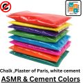White Cement and Plaster of Paris & Chalk Color، 100g، Concrete Pigment for Pots Making - blue, Red, Egyptian blue, purple, yellow, Green, orange, black, Brown Color۔. 