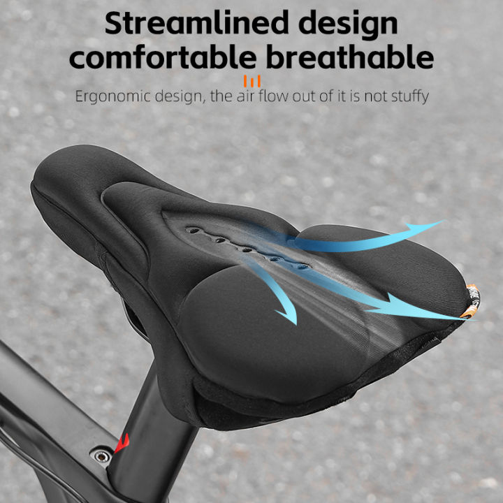 WEST%20BIKING%20Bike%20Saddle%20Cover%20Shockproof%20Soft%20High%20Elastic%20Breathable%20Bicycle%20Cushion%20Cover%20With%20Rain%20Cover%20Bicycle%20Accessories%20-%20Image%202