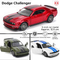 MSZ 5-inch alloy car model Dodge Challenger rebound function static model alloy die-casting car model collection toy.