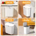 【3day】minimalist trash can, 7,9 liter hanging trash can, wall mounted trash can, kitchen trash can, bathroom trash can. 