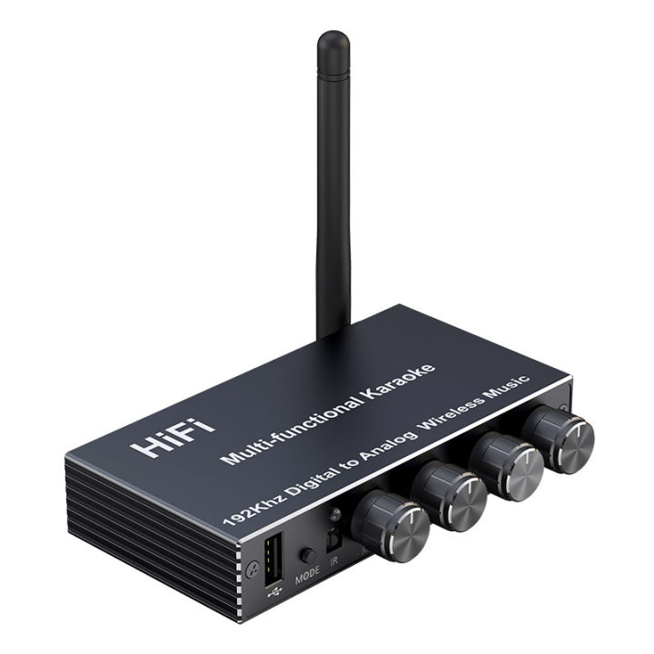 VIKEFON%20Bluetooth%205.4%20Audio%20Receiver%20DAC%20AUX%20RCA%20USB%20Coaxial%20Optical%206.5MM%20Microphone%20Karaoke%20Hifi%20Stereo%20DSP%20Wireless%20Adapter%20-%20Image%207