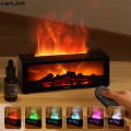 Aroma Humidifier Flame Essential Oil Diffuser Air Humidifier Aromatherapy Fragrance Diffuser with RGB Light and Remote Control.