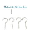 Open Eye Screws for Wood, 10 Pcs Screw Eye Hooks Eye Bolt Hooks, Eye Screw Hooks for Indoor Outdoor Use, 17 Lbs Capacity See less. 