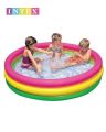 Intex Inflatable 3 Layer Orginal 58''*13'' Kids Rainbow Colors Swimming/Bathing Pool  With Air Pump. 