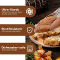Cooking Tong, Walnut Wood Tong, Stainless Steel Anti-Slip Long Handle Wood Salad Tong with Hanging Hole, Household Creative Tong.