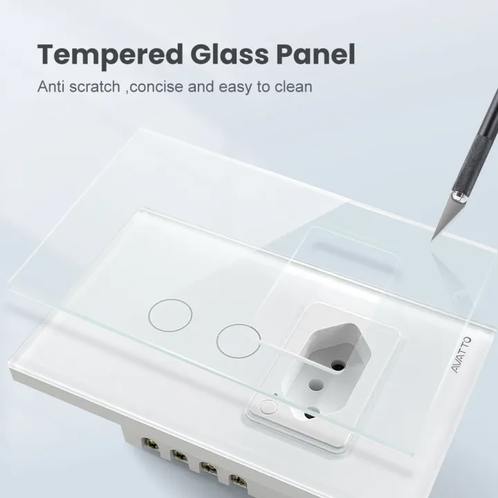 AVATTO%20Tuya%20WiFi/Zigbee%20Smart%20Light%20Switch%20with%20Socket,Brazil%20Stand%2016A%20Touch%20Button%20Wall%20Switch,Work%20for%20Alexa%20%20Home%20lightify%20-%20Image%206