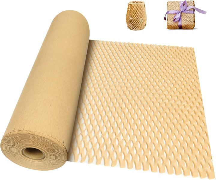 Brown Honeycomb Kraft Paper 38CM*8M, Protective Recycling Honeycomb ...